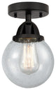 Beacon Semi-Flush Mount, Matte Black, Seedy, Seedy
