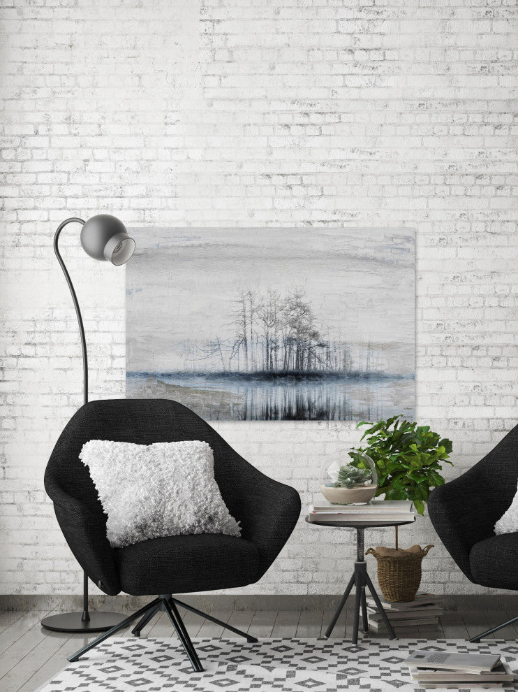 "Tree Island" Painting Print on Wrapped Canvas, 18"x12"