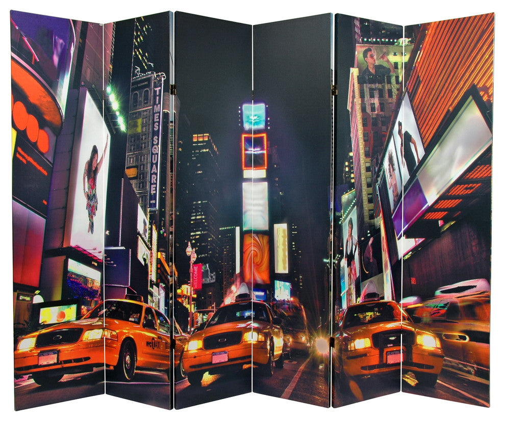 6' Tall Double Sided NY Taxi Room Divider
