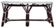 Butler Marcella Dark Brown Rattan Bench