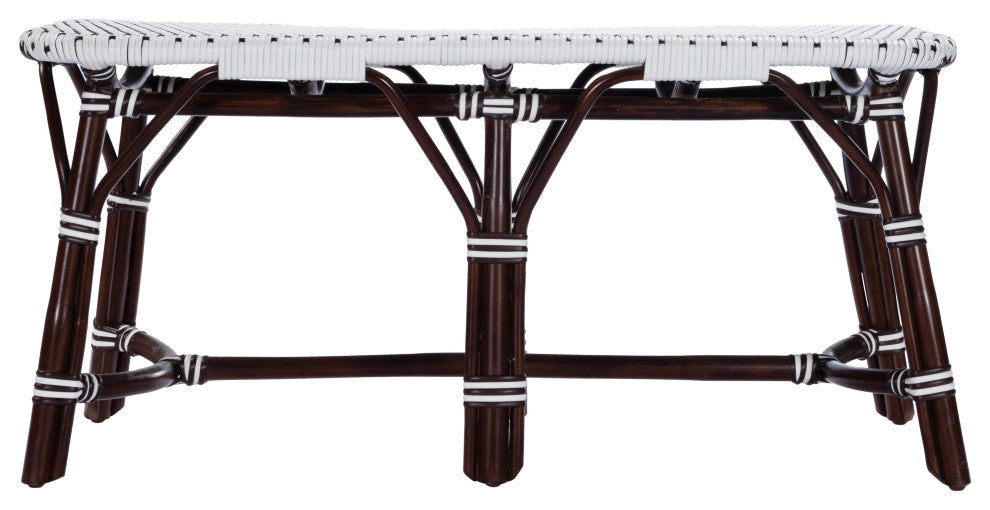Butler Marcella Dark Brown Rattan Bench