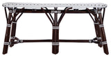Butler Marcella Dark Brown Rattan Bench