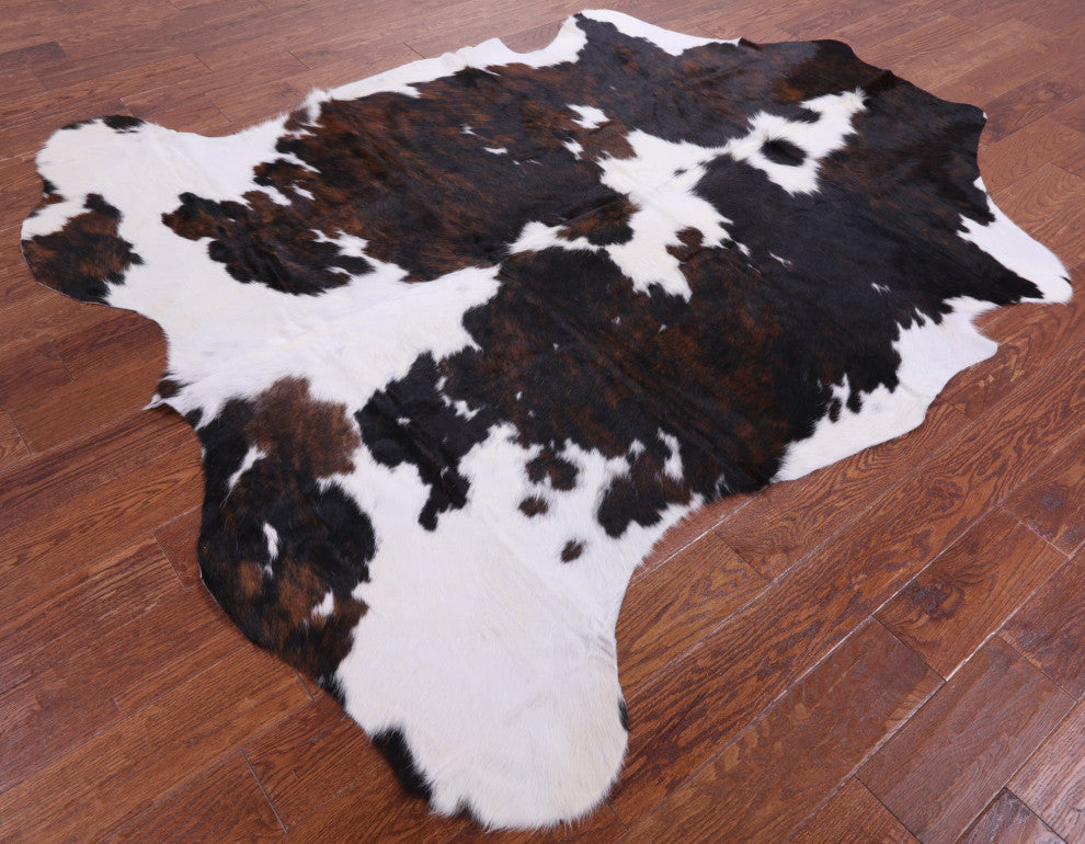7' 4" X 6' 4" Organic Natural Hair-On Cowhide Area Rug C1667