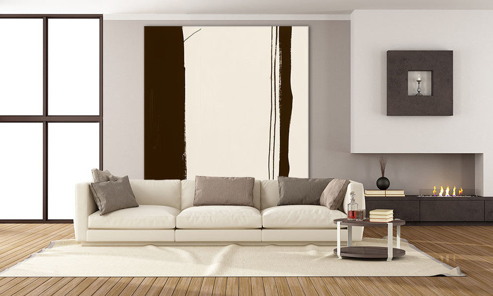 "Sepia G" Fine Art Canvas Print, 54"x54"