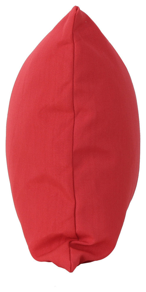GDF Studio Coronado Outdoor Water Resistant Rectangular Throw Pillow, Red, Set o