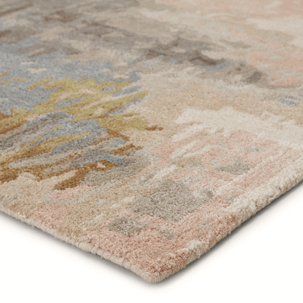 Jaipur Living Benna Handmade Blush/Light Blue Rug, 6'x9'