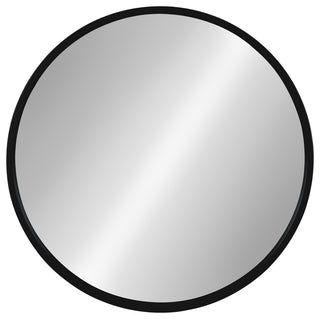 Travis Round Wood Accent Wall Mirror