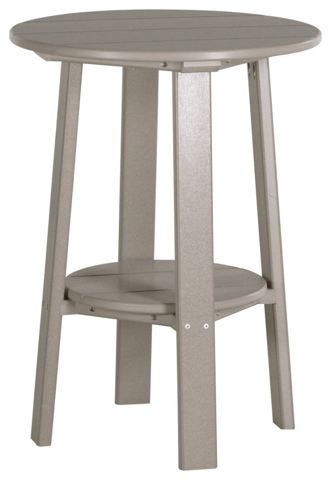 Poly Deluxe 28" End Table, Weatherwood