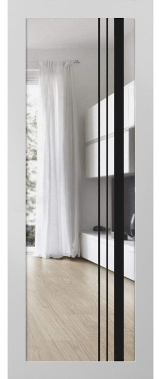 Slab Barn Door Panel 24x96 | Lucia 2566 White Silk | Sturdy Finished