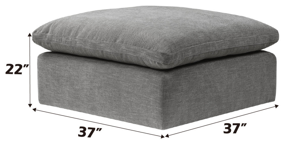 ACME Naveen Modular, Ottoman, Gray Linen