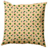 Three Veggies Pattern Decorative Throw Pillow, Corn Stalk, 18"x18"