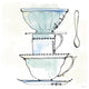 "Good Brew V" Digital Paper Print by Sue Schlabach, 42"x42"