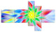 Dance of Multi Color Petals, Floral Canvas Art Print, 60"x32", 5 panels