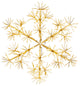 4' Gold Wall Mount LED Snowflake