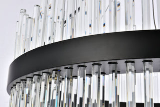 Modern Black 18-Light Chandelier