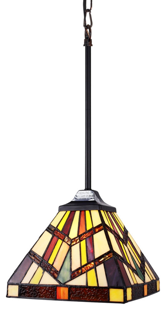 CHLOE Lighting CH3T523BM08-DP1 VINCENT Mission Blackish 1 Light Mini-Pendant