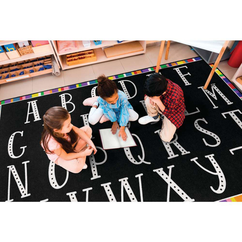 Flagship Carpets VA1661-32FS 6'X8'4" Colorful Abc's Educational Rug