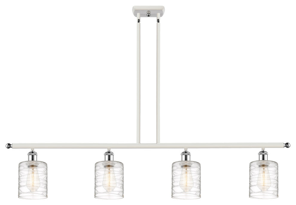 Innovations 516-4I-WPC-G1113 4-Light Island Light, White, Polished Chrome