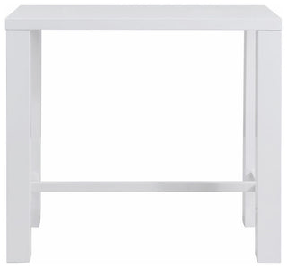 Abby Bar Table Top, High Gloss White
