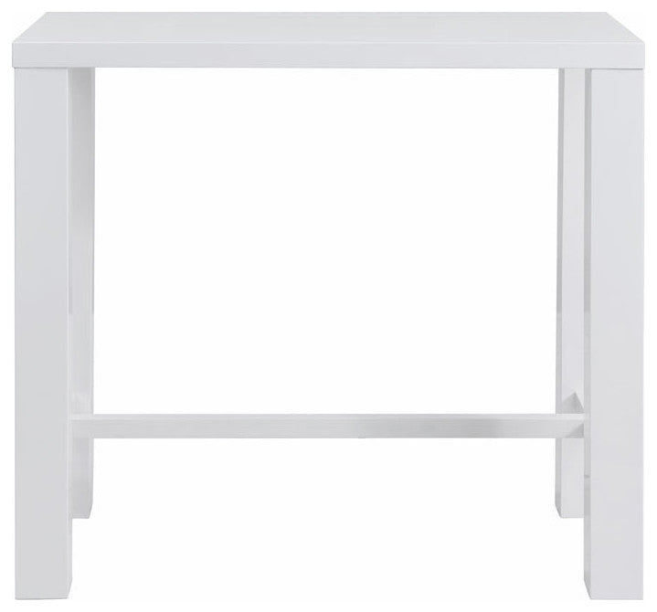 Abby Bar Table Top, High Gloss White