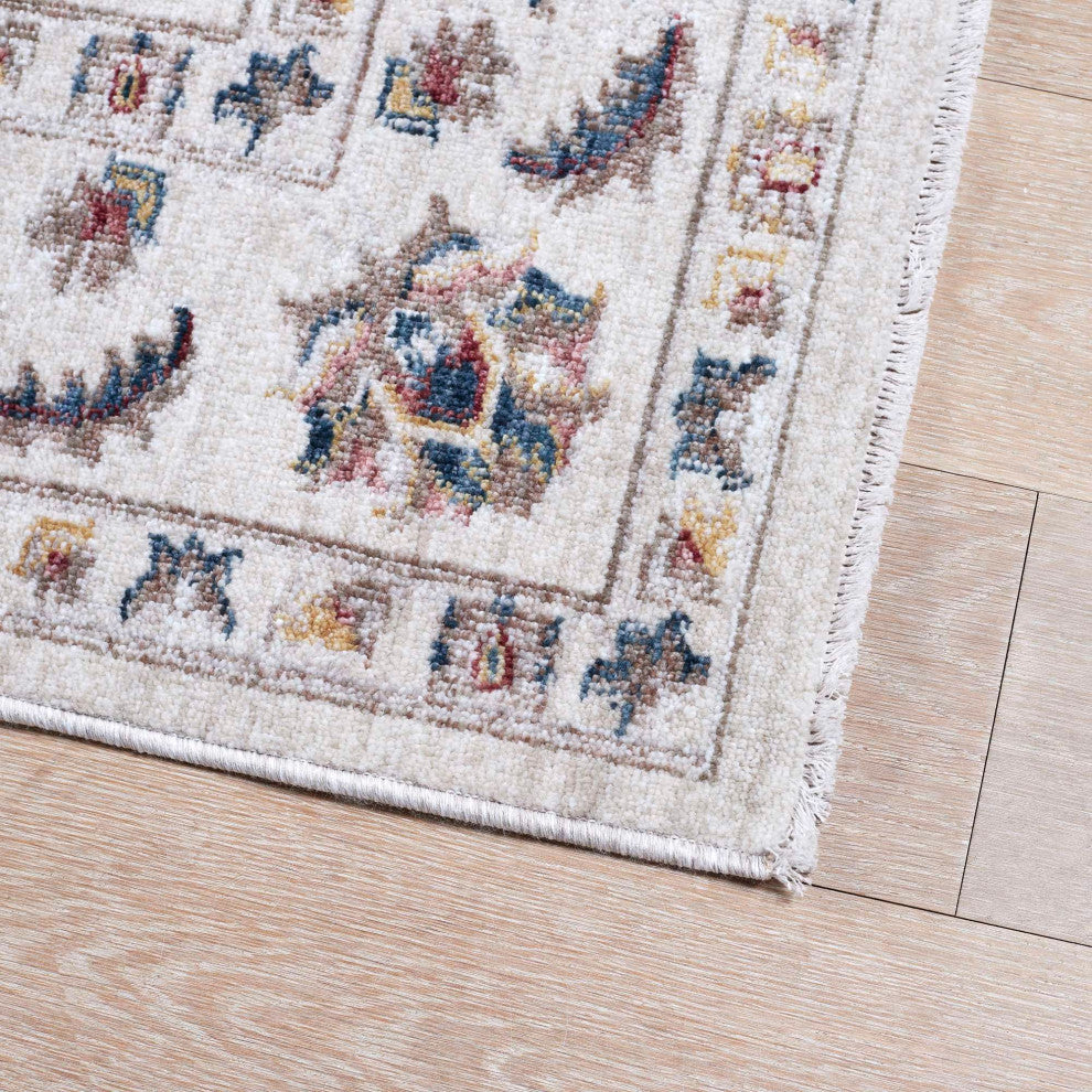 Heirloom Sarouk Area Rug, Multi, 5'x7'6"
