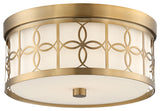 Anniversary 2-Light Ceiling Mount, Vibrant Gold
