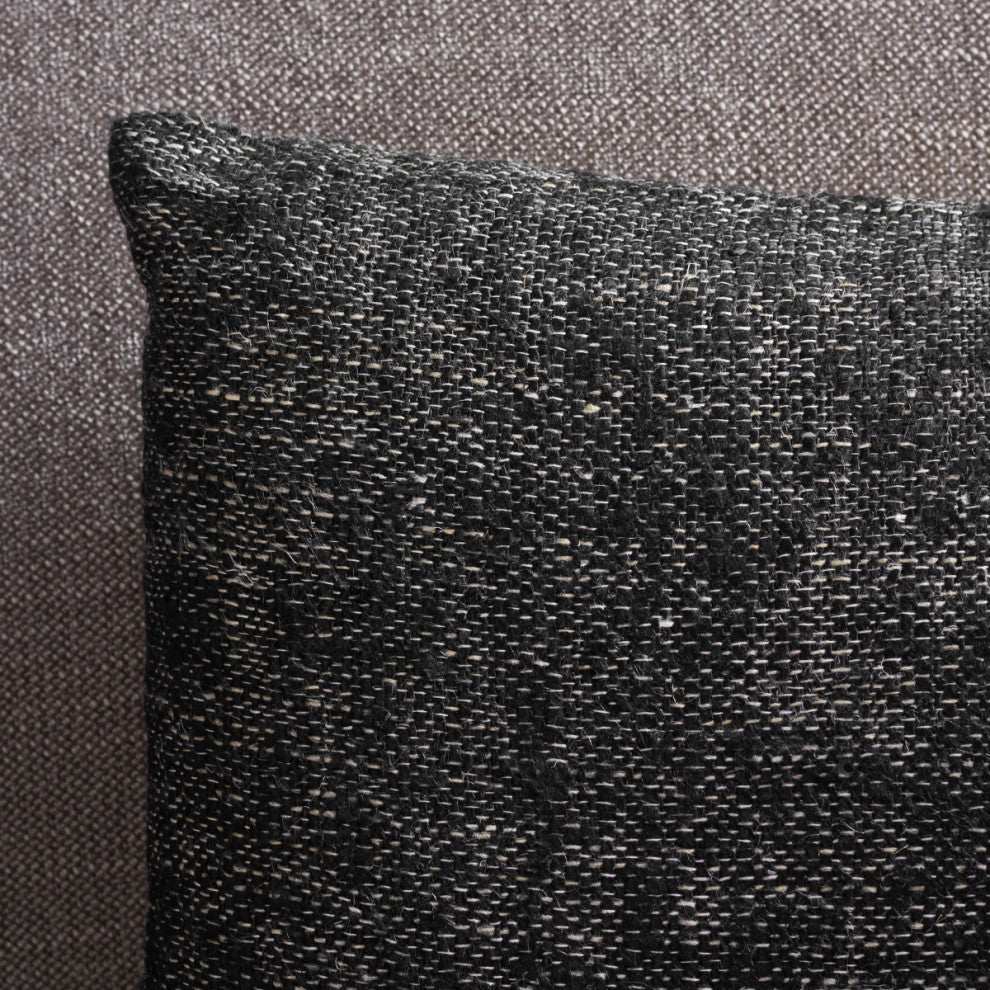 Safavieh Rowe Pillow, Black/Natural