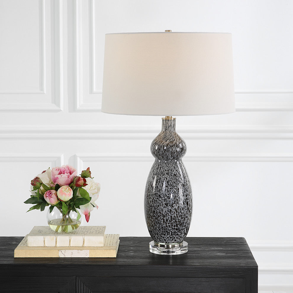 Uttermost 30228 Velino Curvy Glass Table Lamp