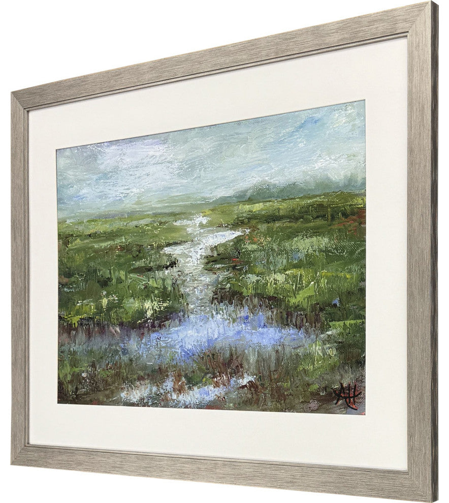 Rainy Day Marsh Framed Art