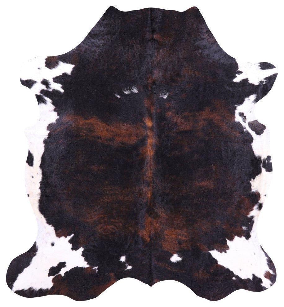 Organic Natural Hair-On Cowhide Area Rug 7' 1" X 6' 6" C1478