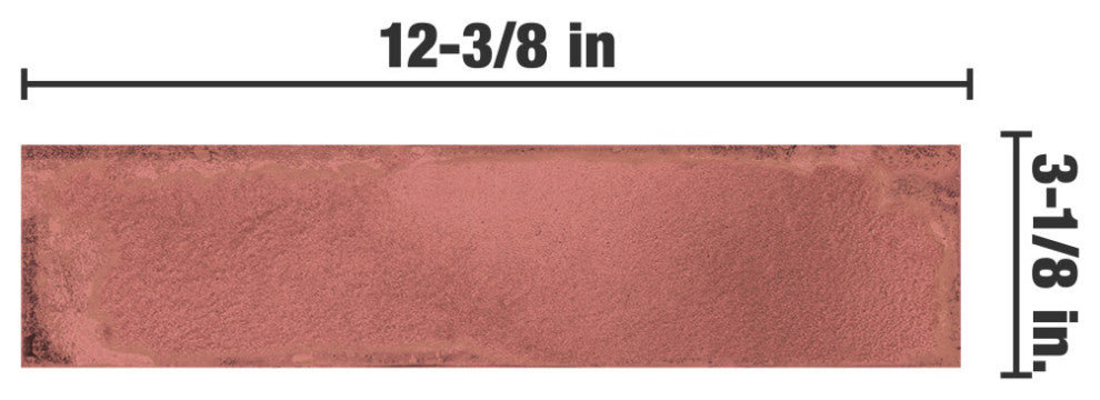 Luca Garnet with Antimicrobial Glaze Ceramic Wall Tile