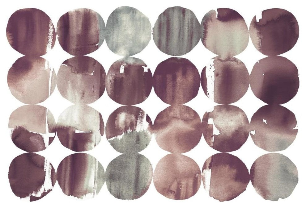 "Spring Dots Plum" Digital Paper Print by Elyse DeNeige, 62"x42"