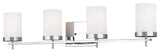 Zire 4-Light Wall / Bath, Chrome