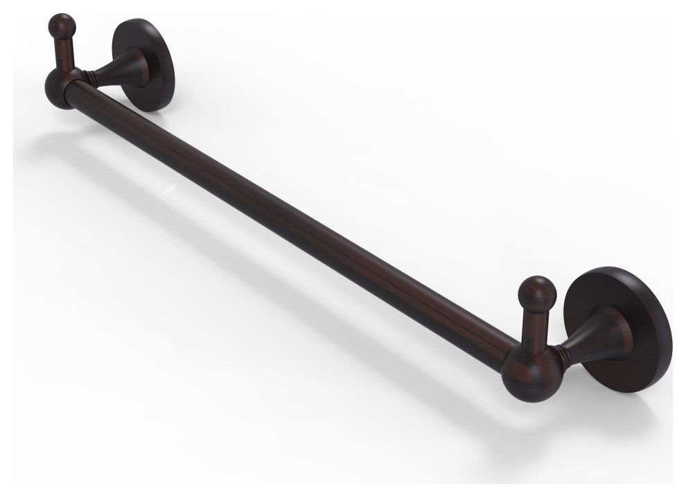 Shadwell 18" Towel Bar with Integrated Hooks, Venetian Bronze
