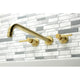 KS8047DL Wall Mount Tub Faucet, Brushed Brass