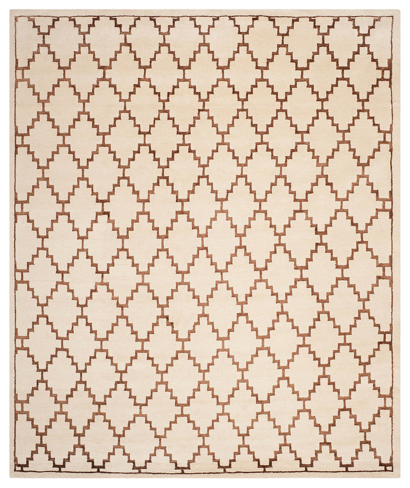 Safavieh Mosaic Mos160A Ivory, Brown Area Rug