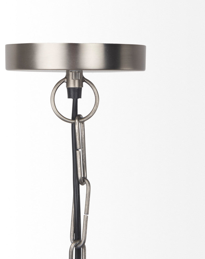 Leighton 15Lx15Wx20H Antique Nickel Pendant Light