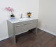 55.3" Single Sink Vanity, Taupe With Marble Top, White