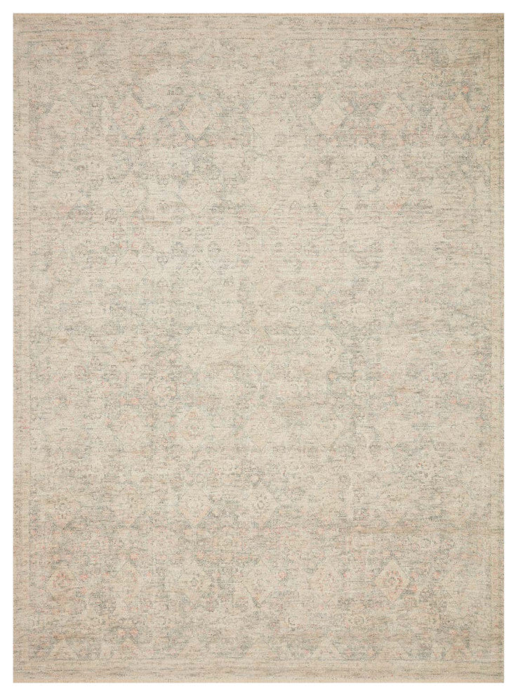 Priya PRY-02 Navy/Ivory 5'x7'6" Area Rug