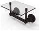 Washington Square 2-Post Toilet Tissue Holder and Glass Shelf, Oil Rubbed Bronze