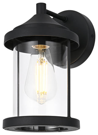 Home Living 6" Outdoor Wall Sconce, Black