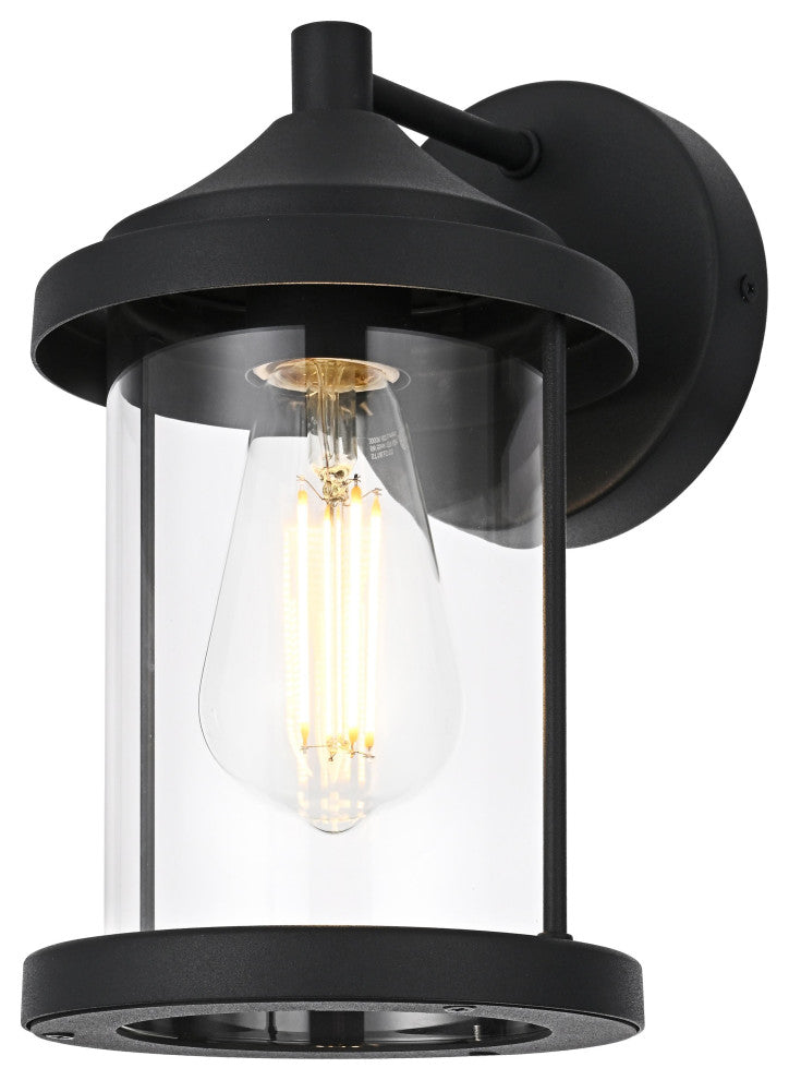 Home Living 6" Outdoor Wall Sconce, Black