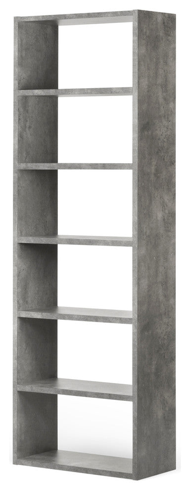 Block Modern Tall Modular Display Shelves, Faux Concrete