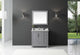 36" Single Sink Bathroom Vanity With Carrara Marble Top