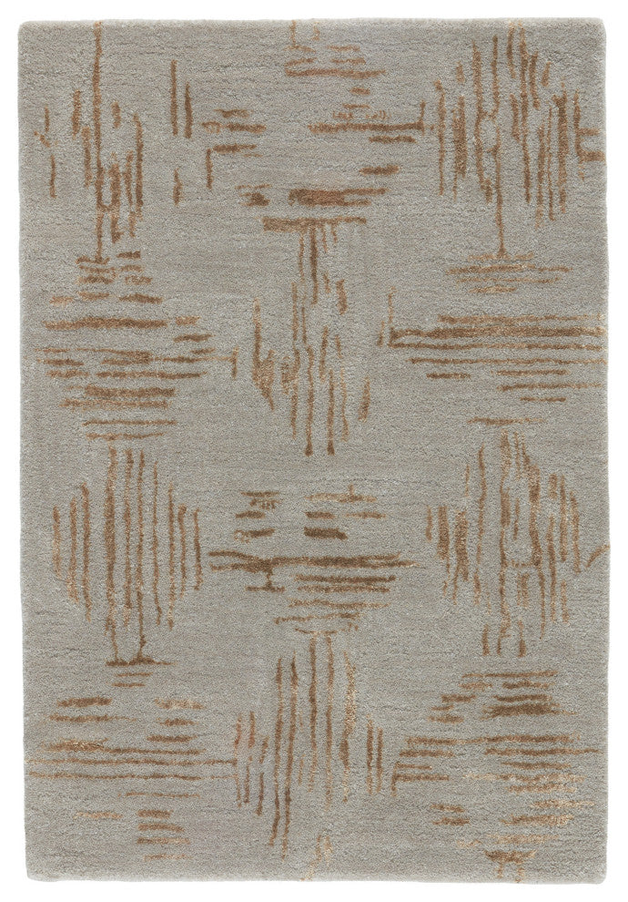 Jaipur Living Banister Handmade Taupe/Gold Rug, 2'x3'