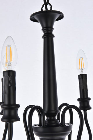 Flynn 4-Light Pendant, Black