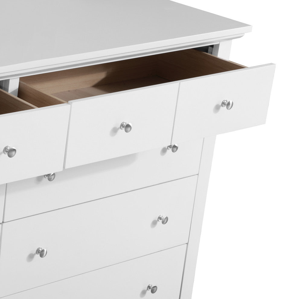 Simeon 8-Drawer Dresser, White