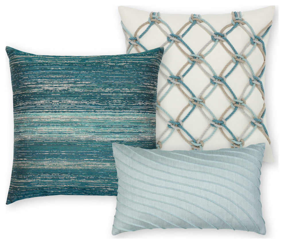 Aqua Rope Indoor/Outdoor Performance Pillow, 20"x20"