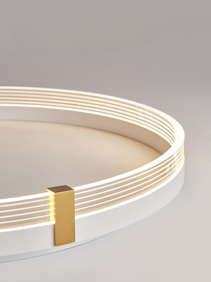 Weggis | Modern LED Minimalist Circle Shaped Ceiling Lamp, White