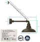 Gooseneck Barn Light With Metropolitan Arm With Chain, Mahogany Bronze, 12"